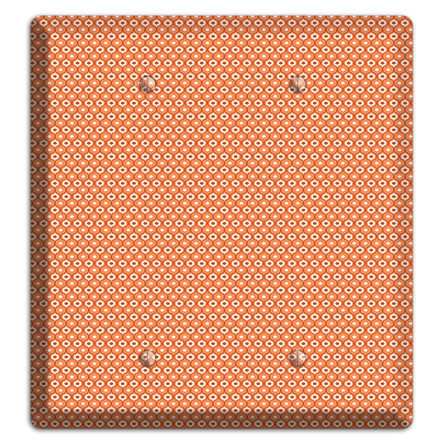 Coral Tiny Double Scallop 2 Blank Wallplate