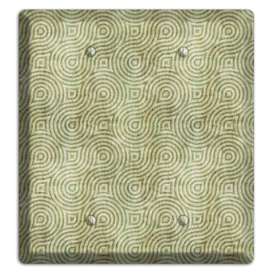 Light Green Swirl 2 Blank Wallplate