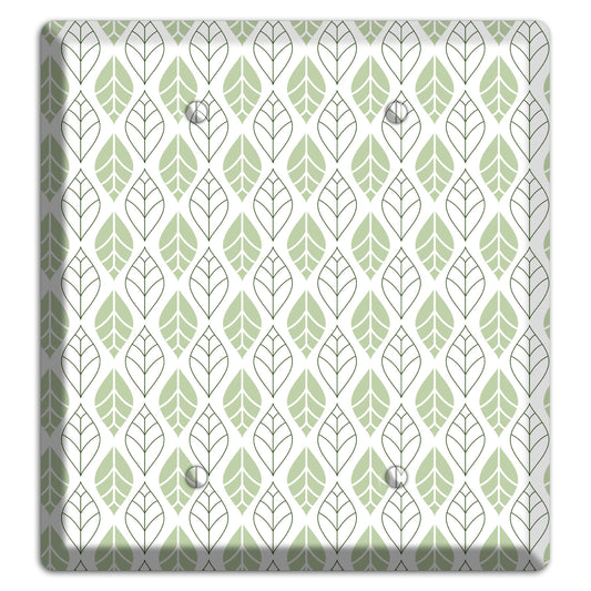 Leaves Style W 2 Blank Wallplate