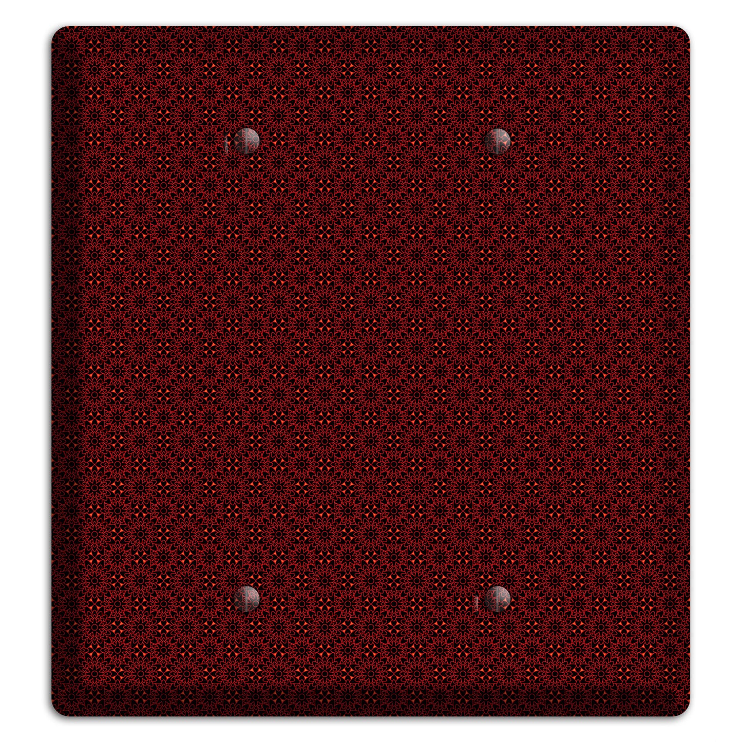 Maroon Checkered Foulard 2 Blank Wallplate