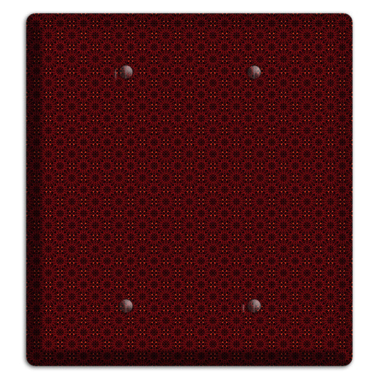 Maroon Checkered Foulard 2 Blank Wallplate