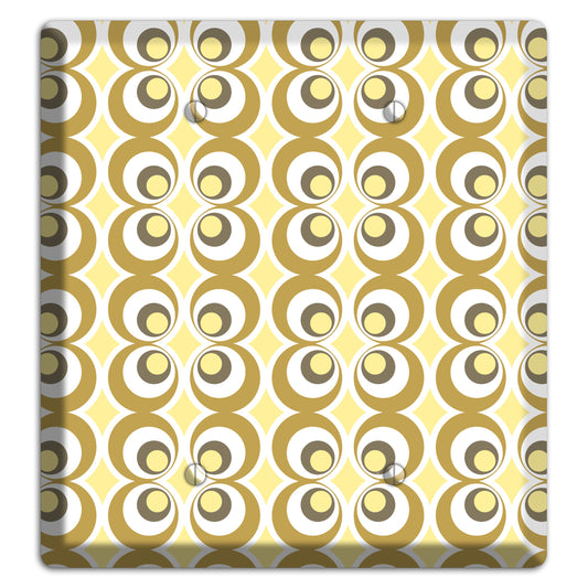 Multi Olive Offset Bullseye 2 Blank Wallplate