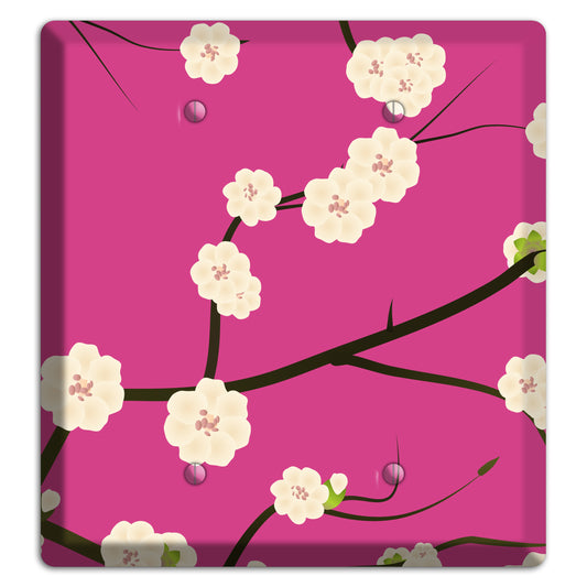 Pink Cherry Blossoms 2 Blank Wallplate