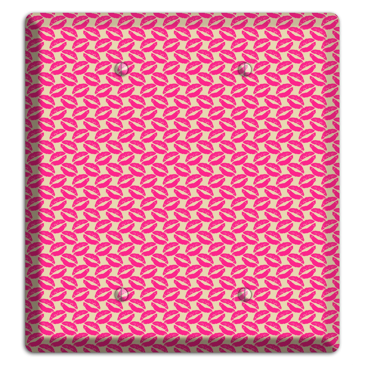 Pink Kisses 2 Blank Wallplate