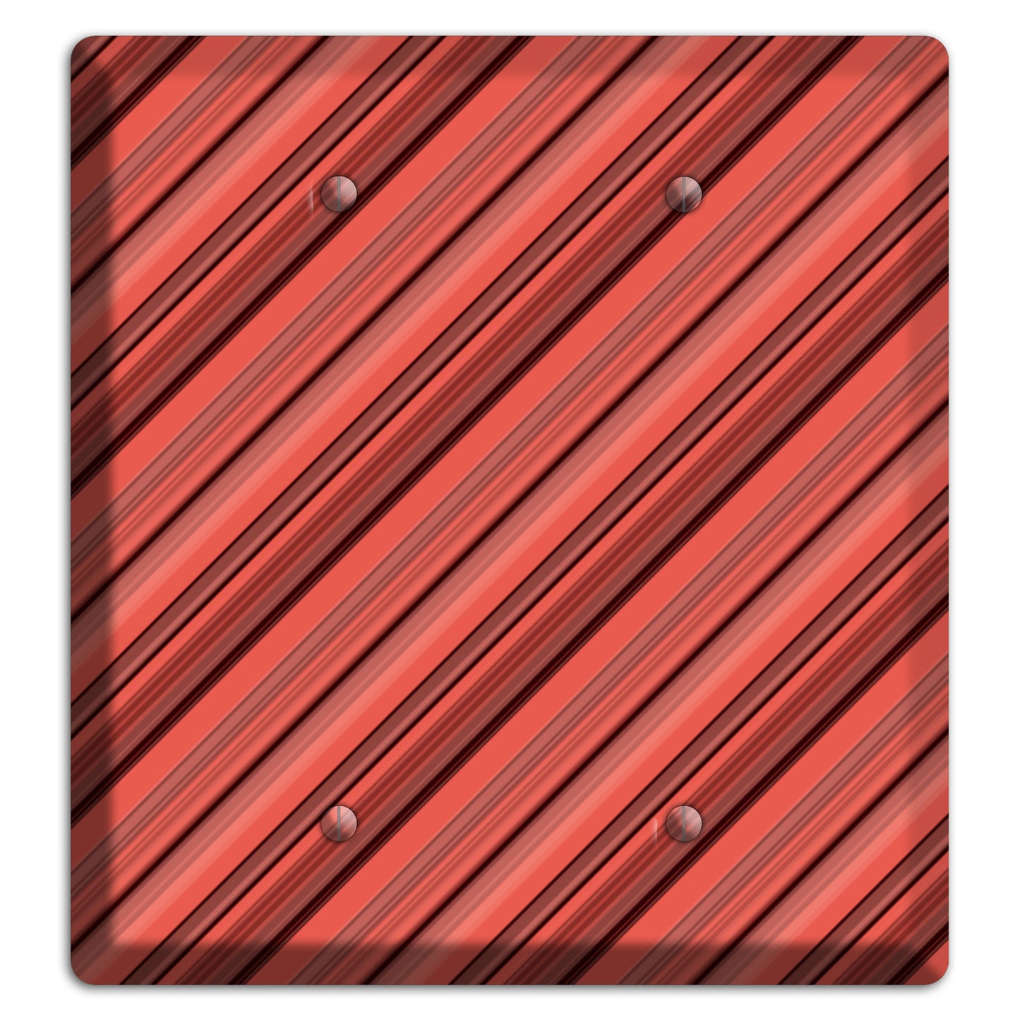 Red Stripes 2 2 Blank Wallplate