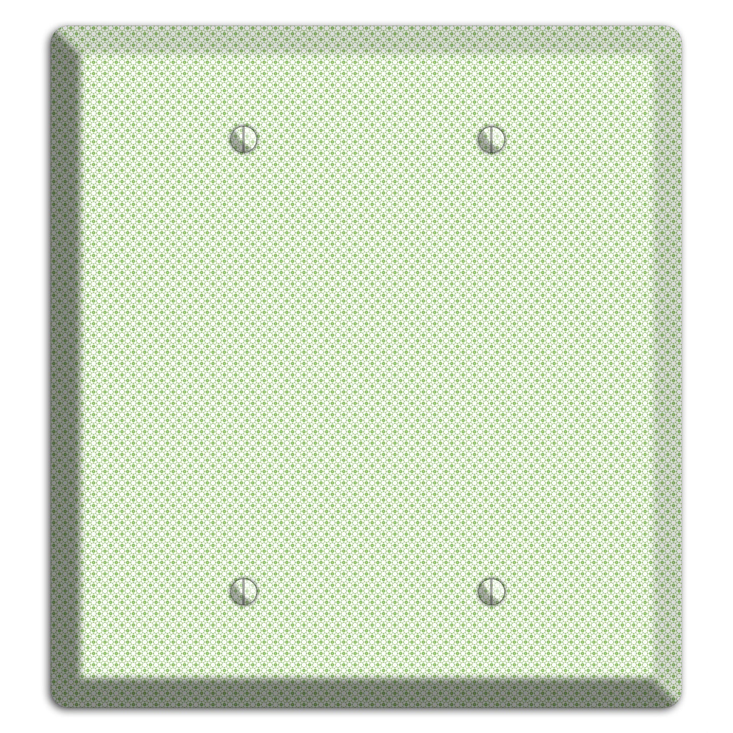 Light Green Tiny Geometric 2 Blank Wallplate