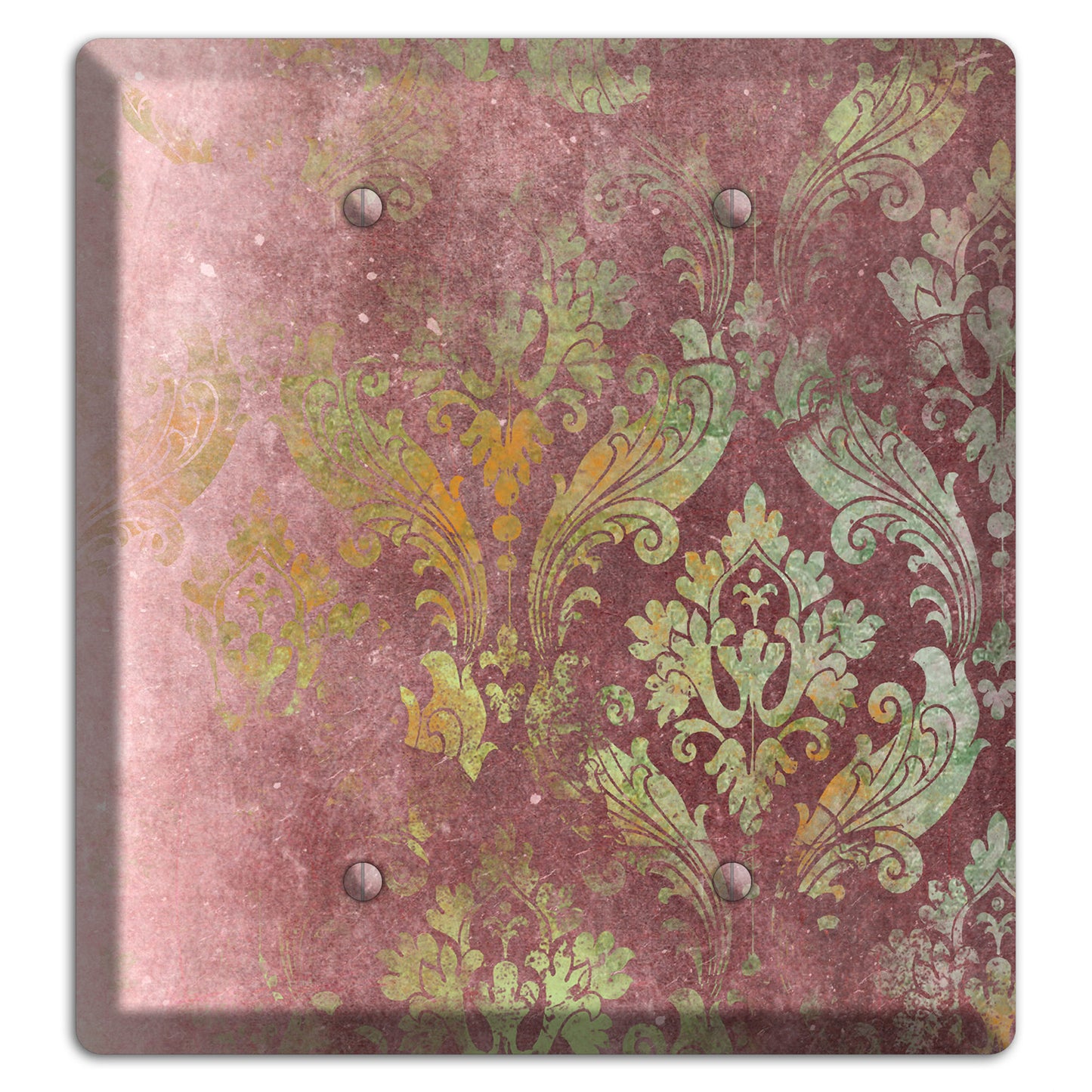 Roman Coffee Whimsical Damask 2 Blank Wallplate