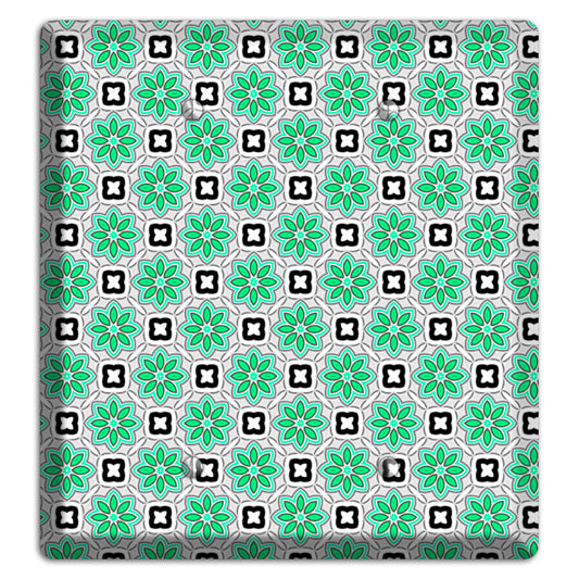 Green Foulard 6 2 Blank Wallplate