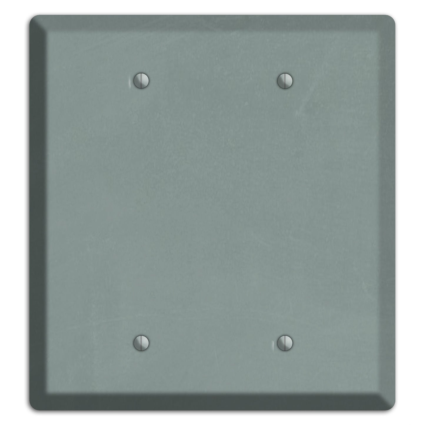 Chalk Faded Gree 2 Blank Wallplate