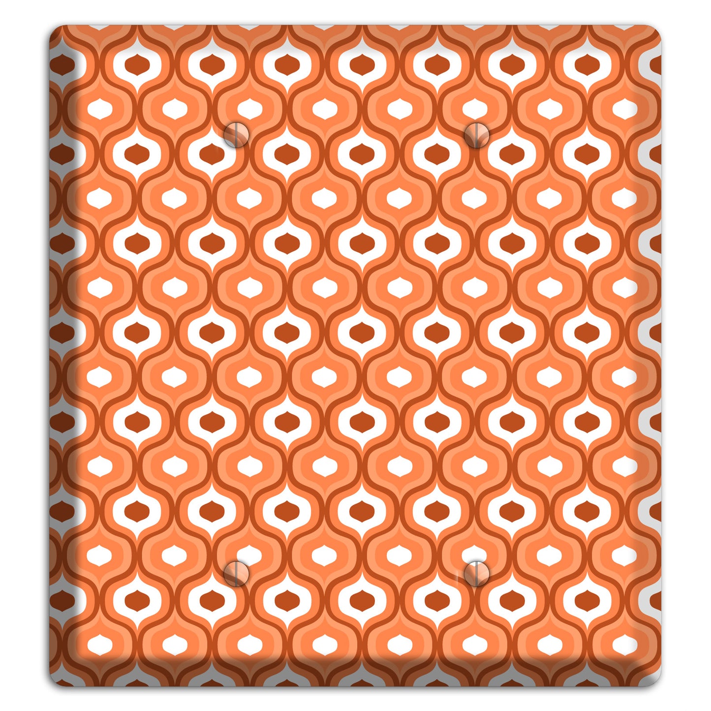 Coral Double Scallop 2 Blank Wallplate