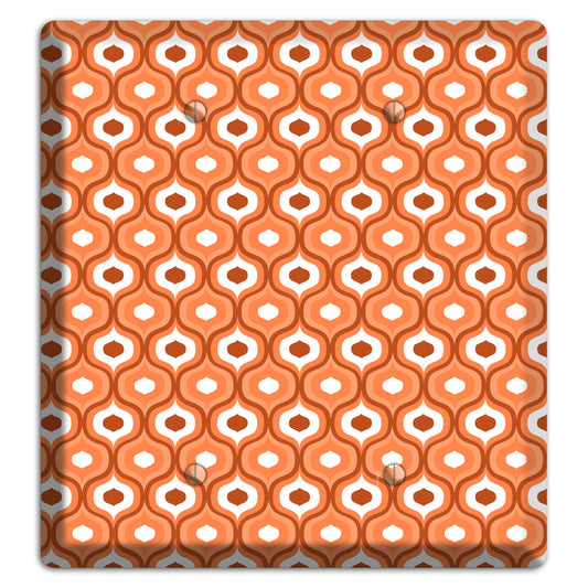 Coral Double Scallop 2 Blank Wallplate