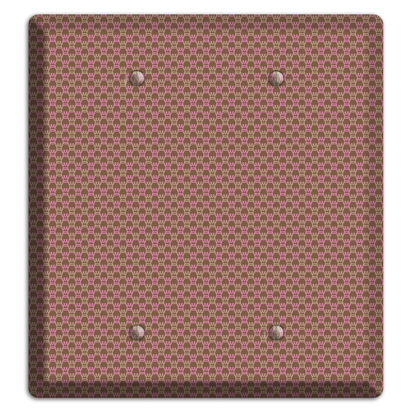 Brown Foulard 2 Blank Wallplate