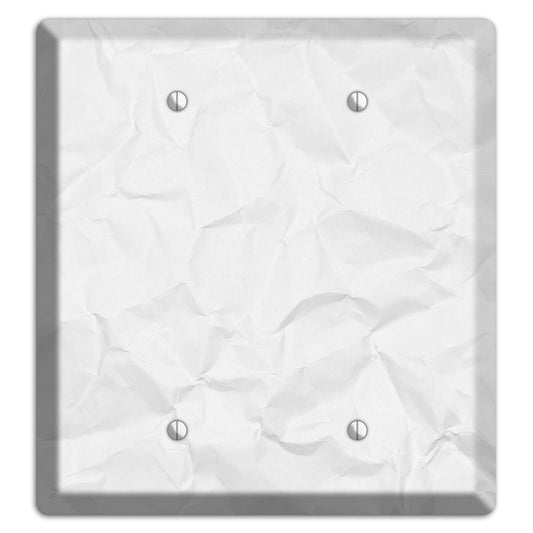 Gallery Crinkled Paper 2 Blank Wallplate