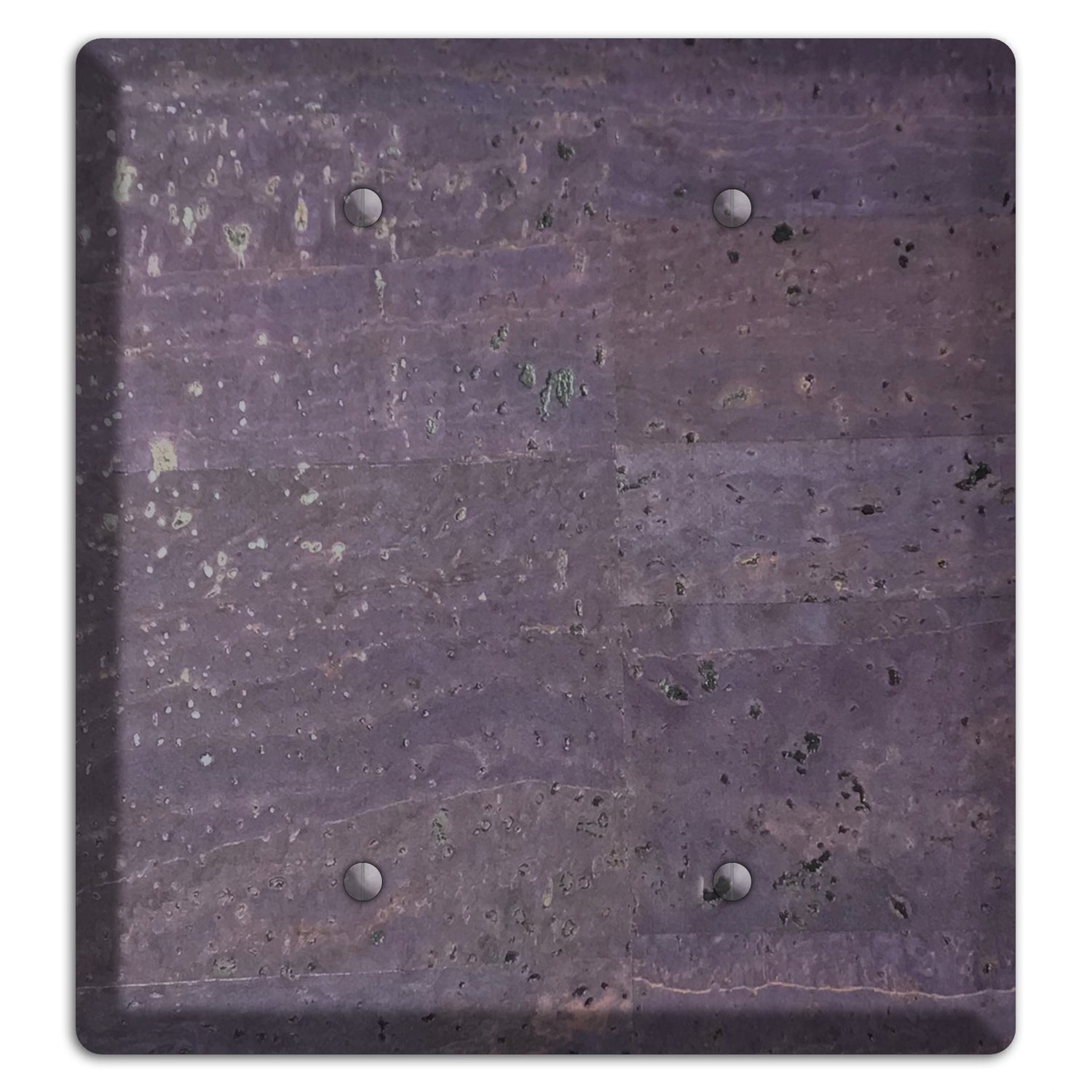 Eggplant Cork 2 Blank Wallplate