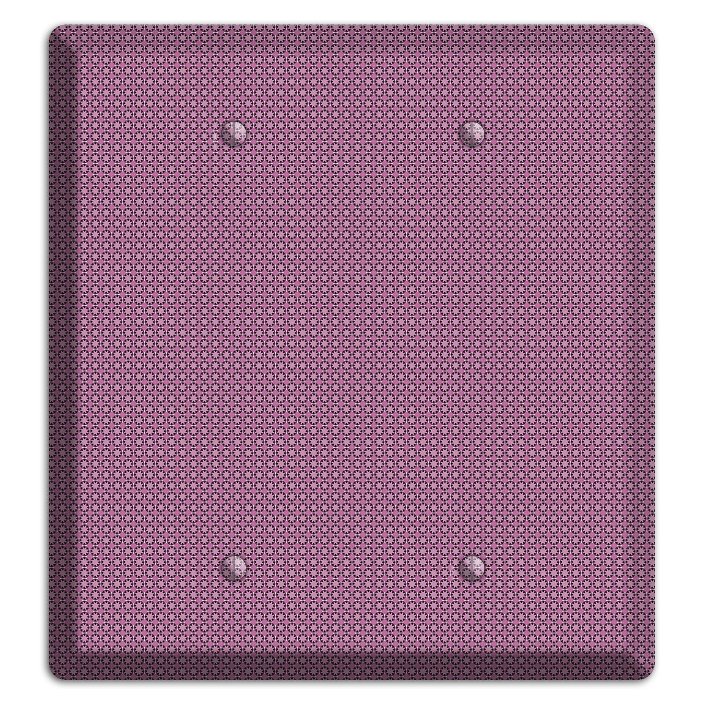 Multi Plum Tiled Tiny Foulard 2 Blank Wallplate