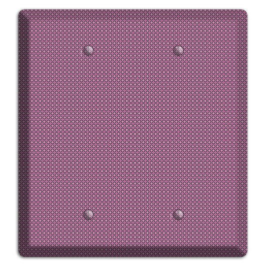 Multi Plum Tiled Tiny Foulard 2 Blank Wallplate