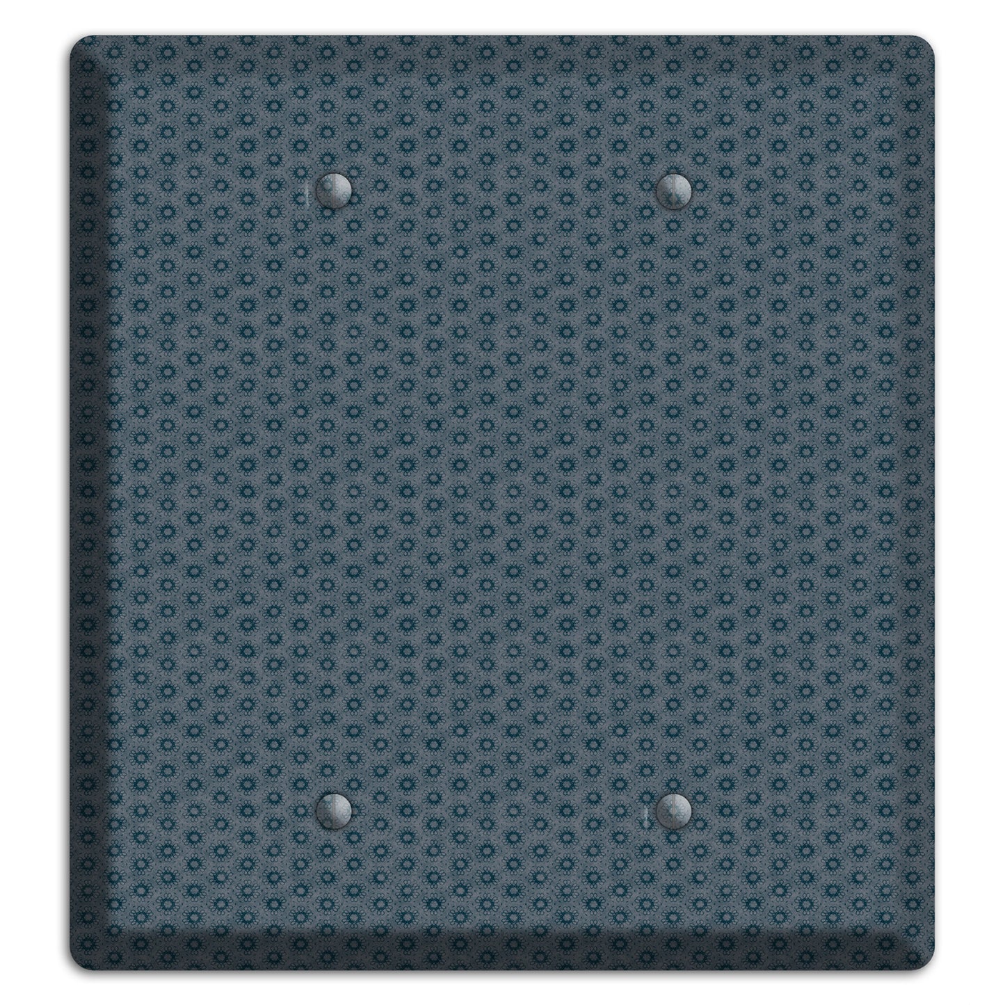 Blue Grey Foulard 2 Blank Wallplate