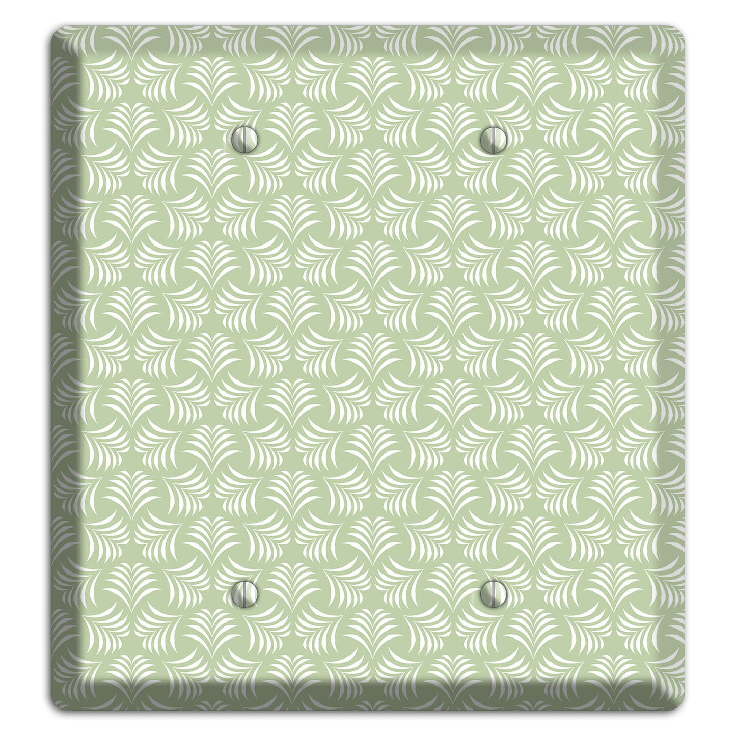 Leaves Style V 2 Blank Wallplate