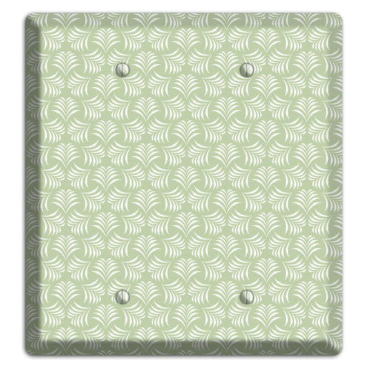 Leaves Style V 2 Blank Wallplate