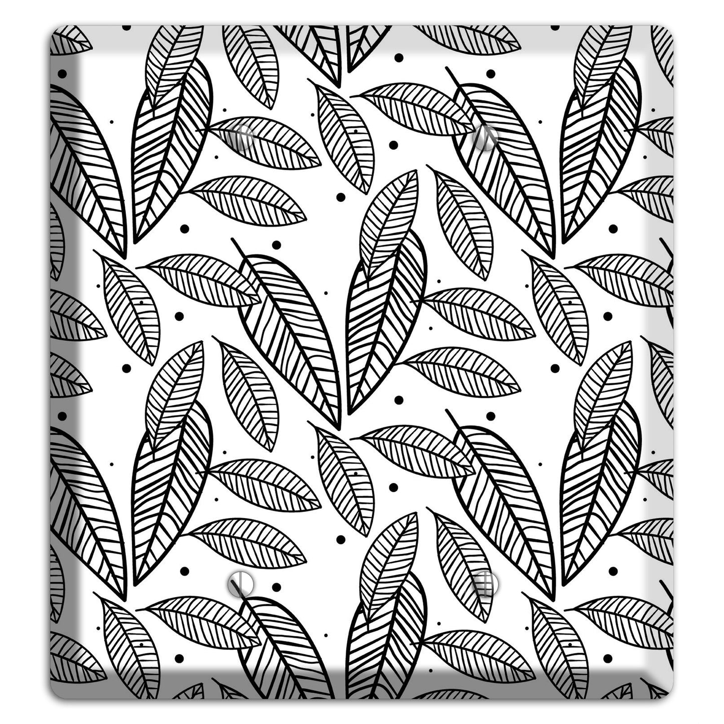 Leaves Style H 2 Blank Wallplate