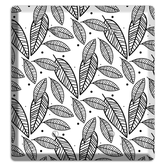 Leaves Style H 2 Blank Wallplate