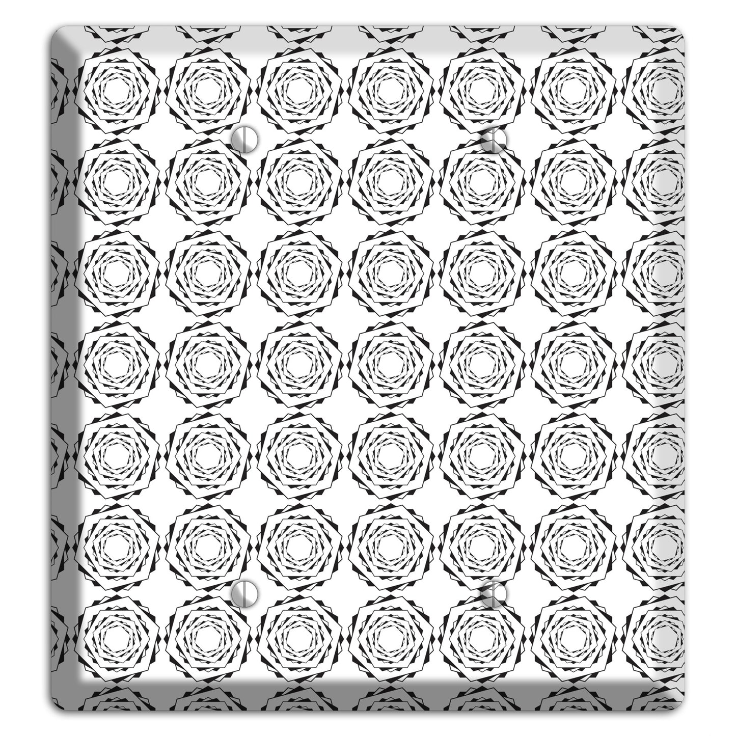 Hexagon Rotation Repeat 2 Blank Wallplate