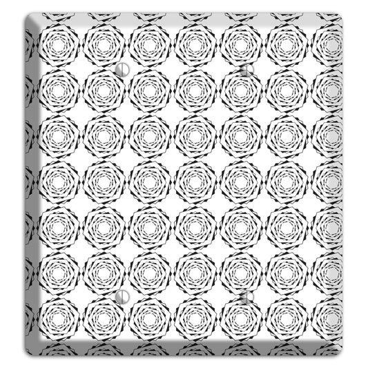 Hexagon Rotation Repeat 2 Blank Wallplate