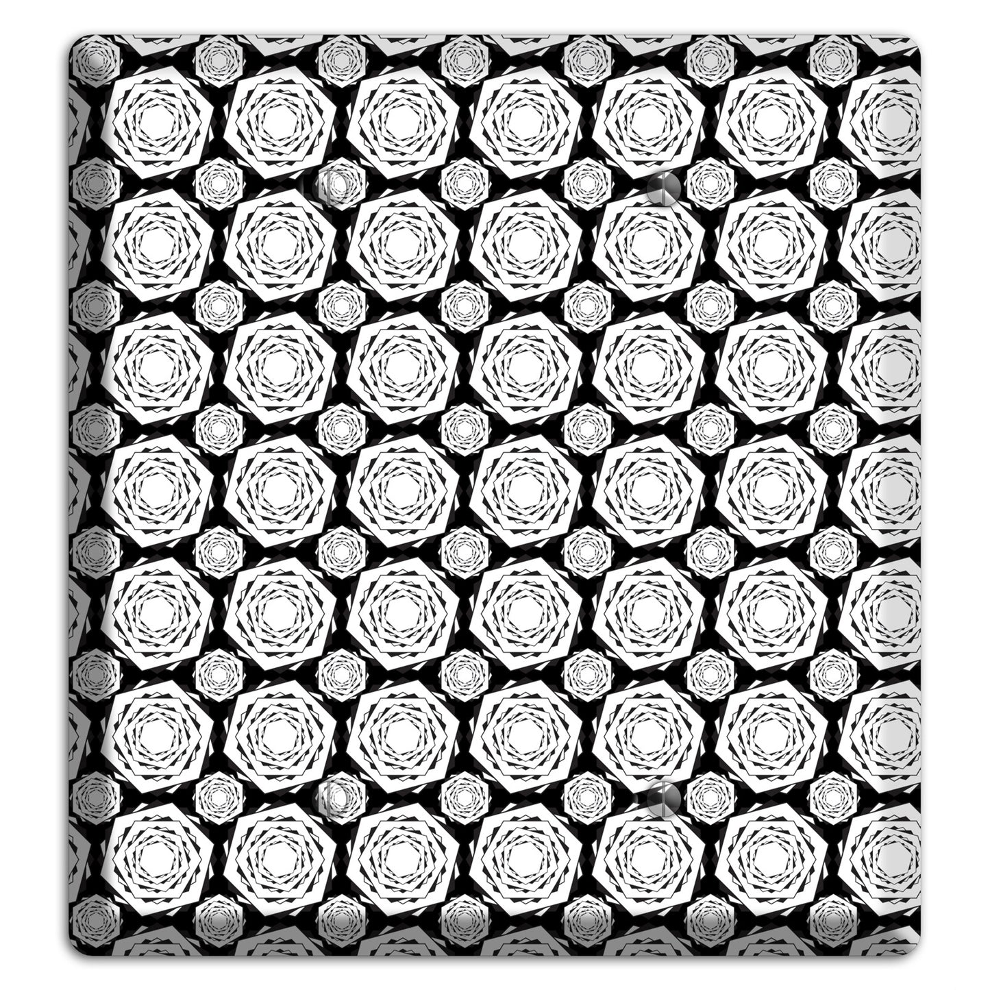 Overlay Hexagon Rotation Repeat 3 2 Blank Wallplate