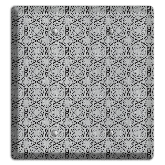 Overly Hexagon Rotation  Stainless 2 Blank Wallplate