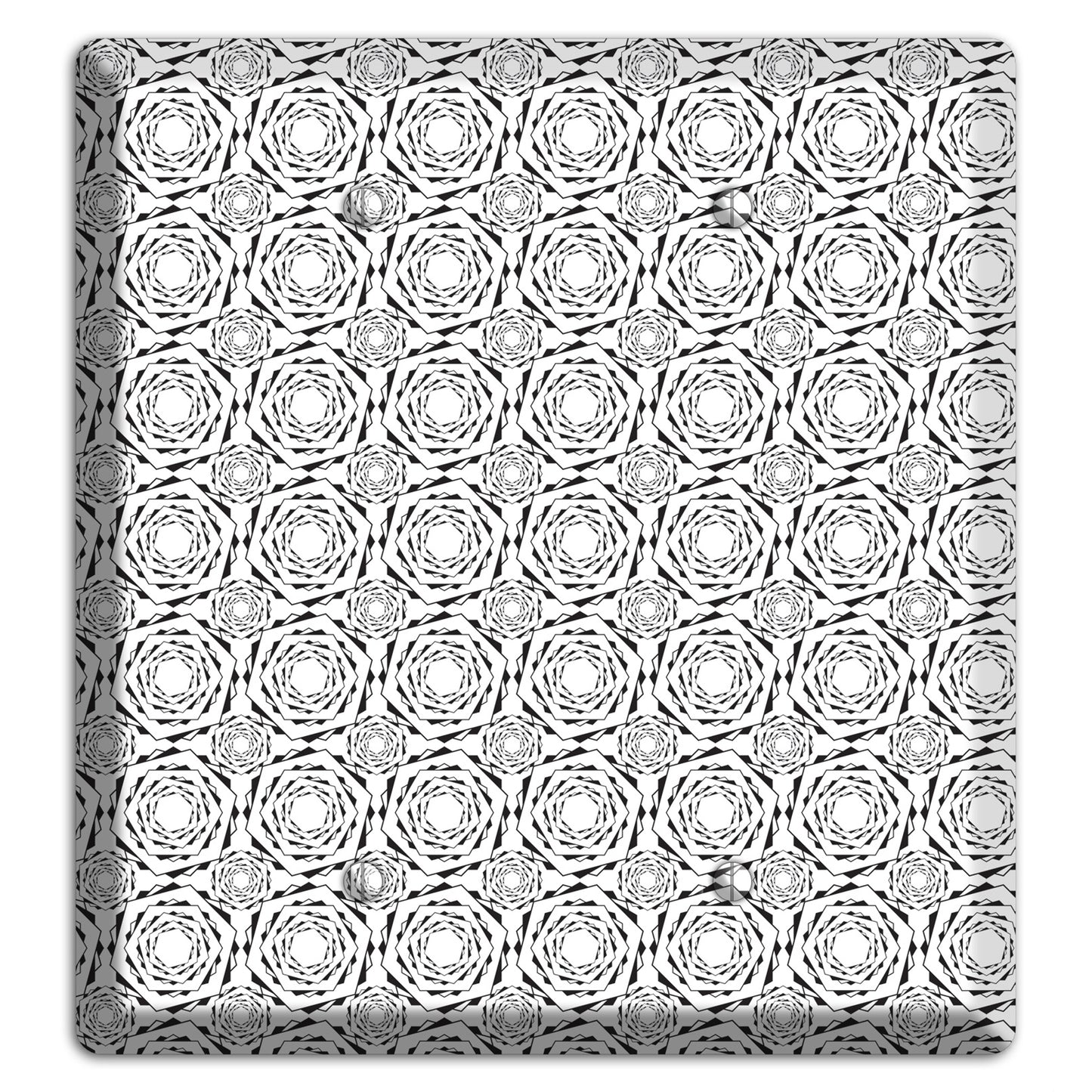 Overlay Hexagon Rotation Repeat 2 2 Blank Wallplate