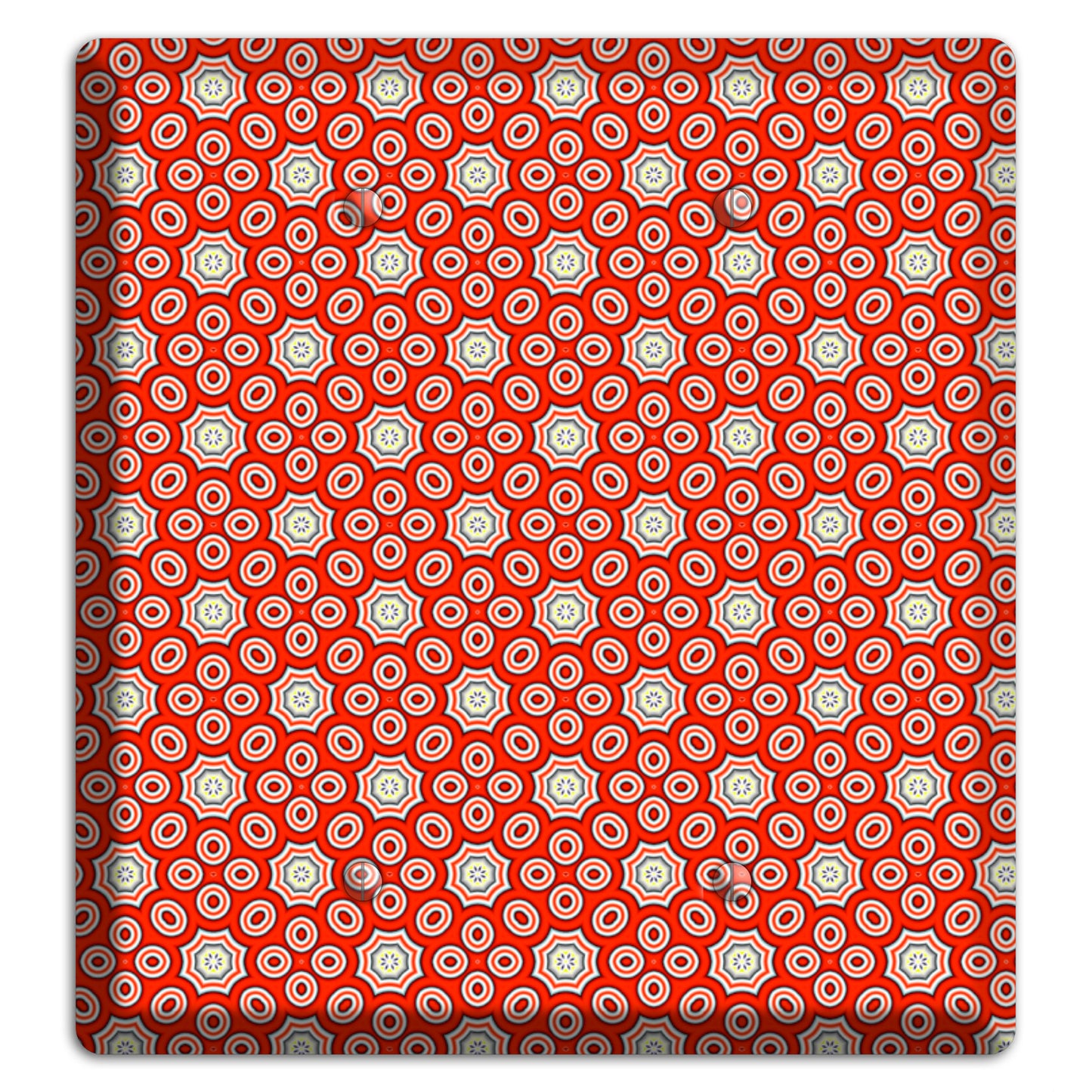 Red Foulard 3 2 Blank Wallplate