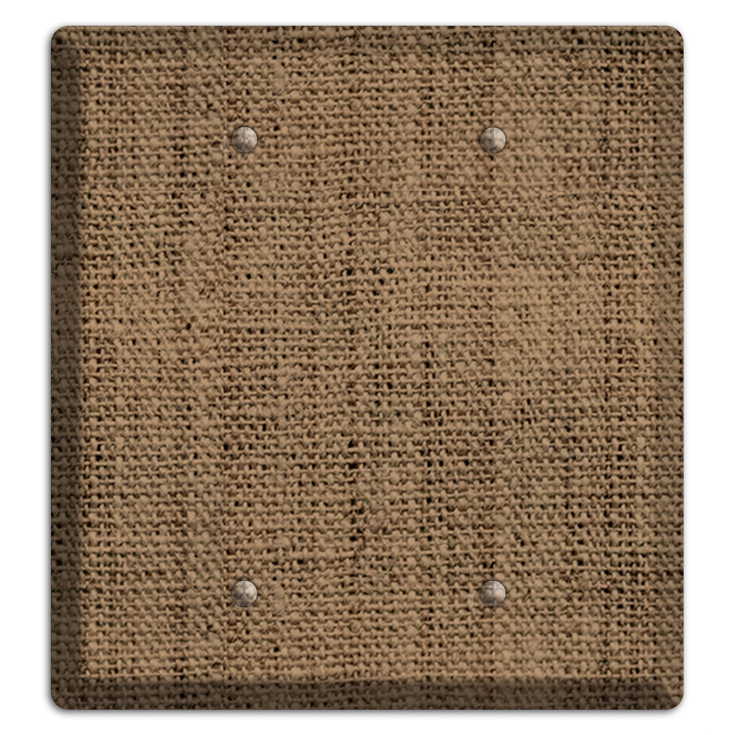 Shadow Burlap 2 Blank Wallplate