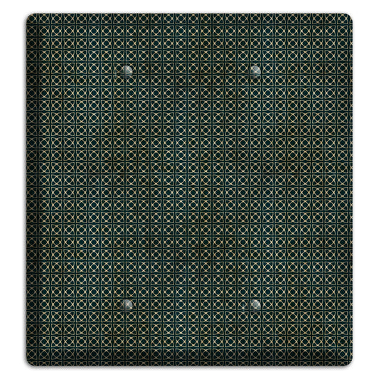 Dark Green Grunge Tiny Tiled Tapestry 5 2 Blank Wallplate