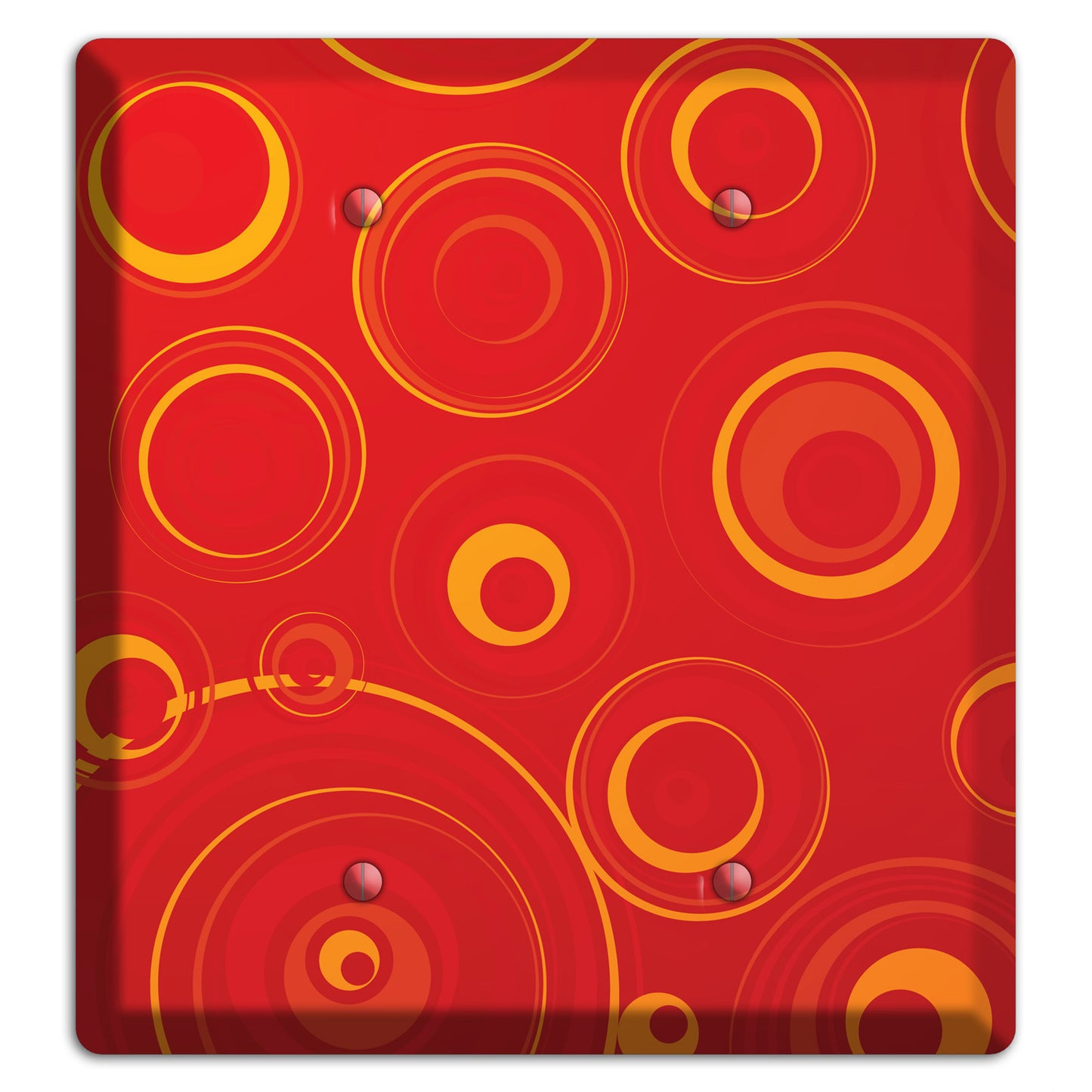 Red Circles 2 Blank Wallplate