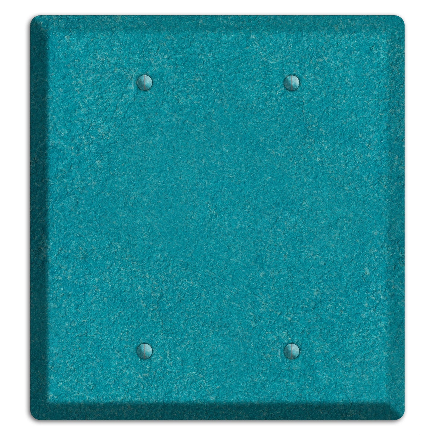 Stucco Teal 2 Blank Wallplate