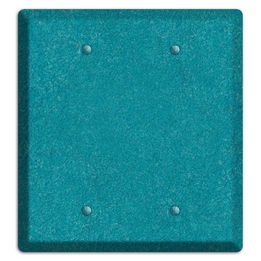 Stucco Teal 2 Blank Wallplate