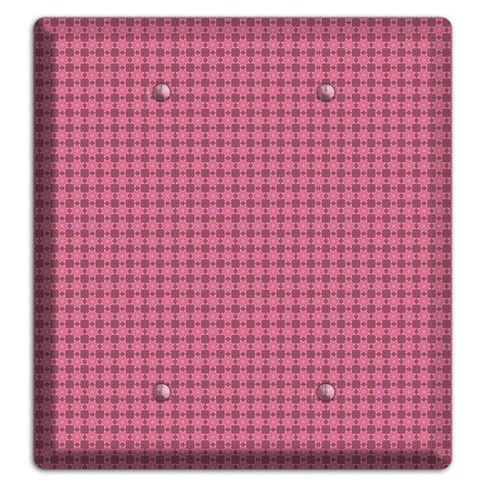 Multi Pink Tiled 2 Blank Wallplate