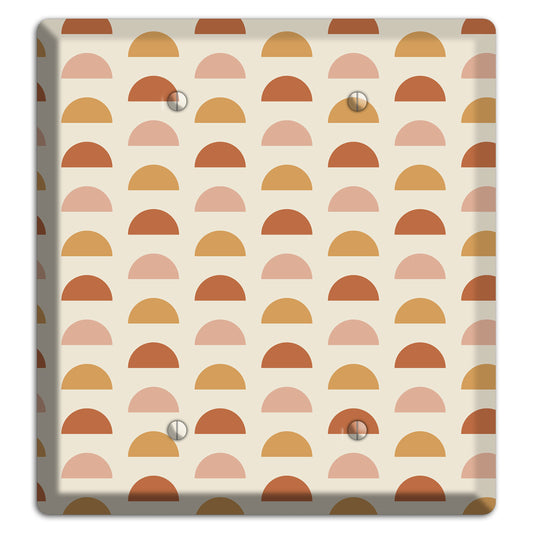 Peachy Half Moons 2 Blank Wallplate