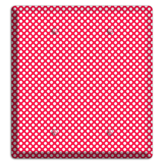 Fuschia with Pink Tiny Polka Dots 2 Blank Wallplate