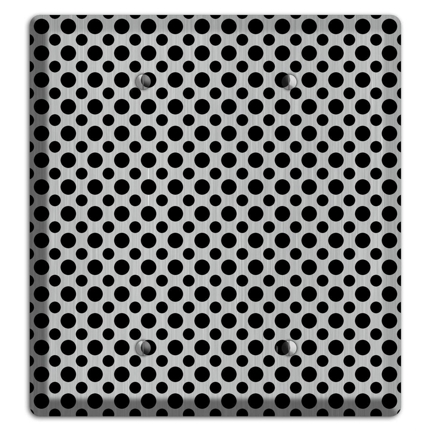 Multi Small Polka Dots Stainless 2 Blank Wallplate