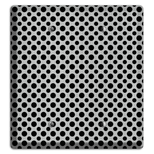 Multi Small Polka Dots Stainless 2 Blank Wallplate