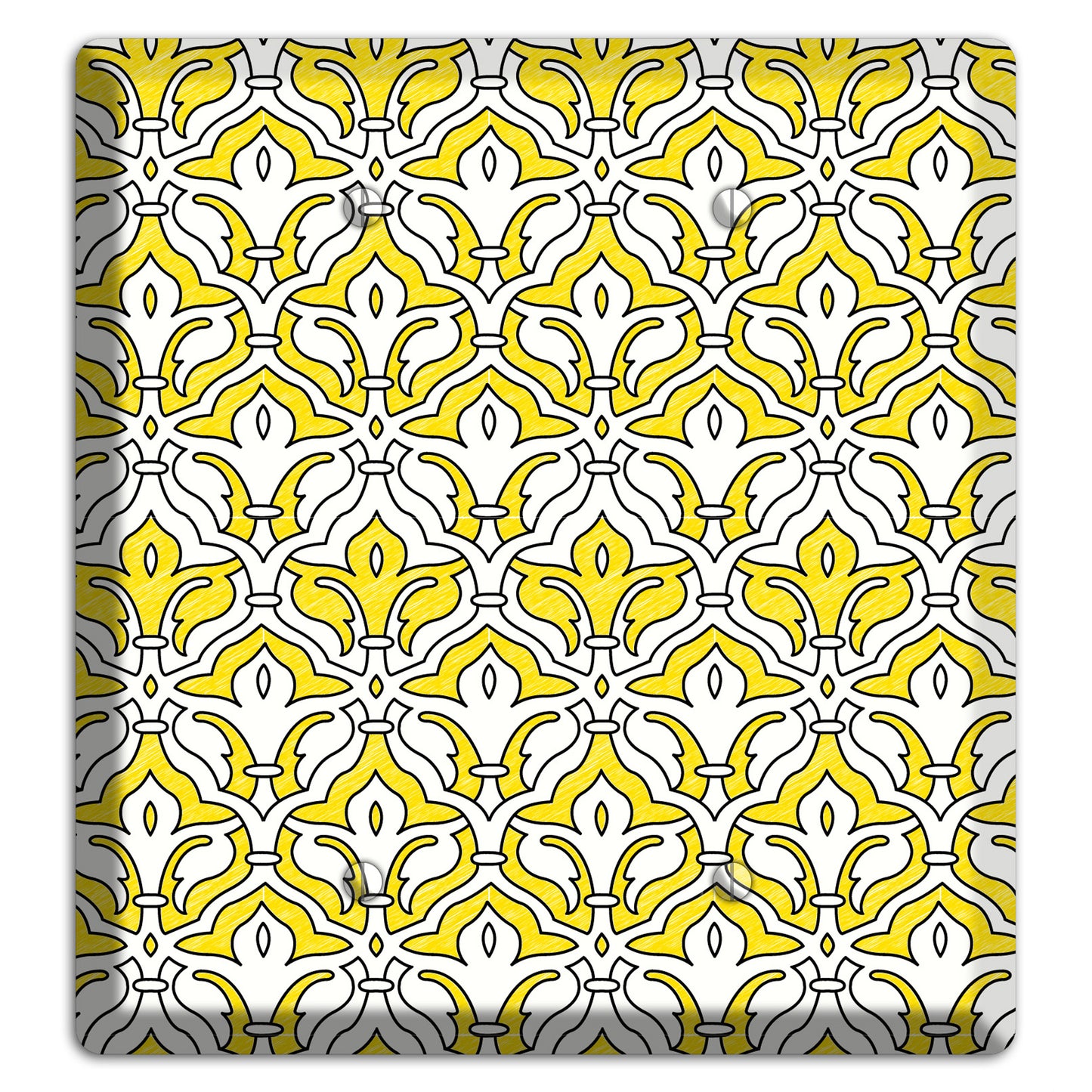 Yellow Scallop Tapestry 2 Blank Wallplate