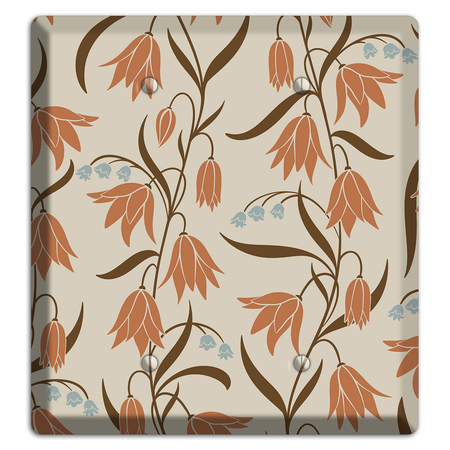 Spring Floral 1 2 Blank Wallplate