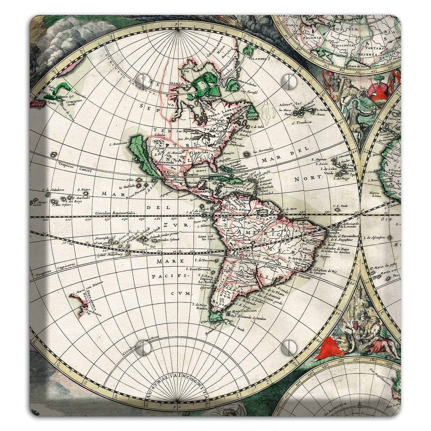 Global Map 2 Blank Wallplate