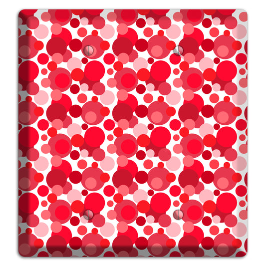 Multi Red Bubble Dots 2 Blank Wallplate