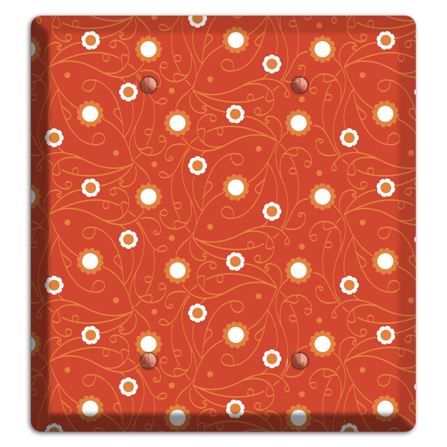 Red Vine Floral 2 Blank Wallplate