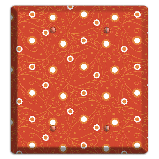 Red Vine Floral 2 Blank Wallplate