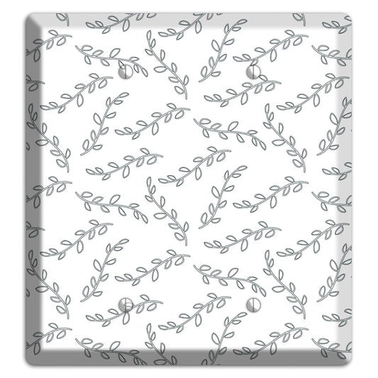 Leaves Style CC 2 Blank Wallplate