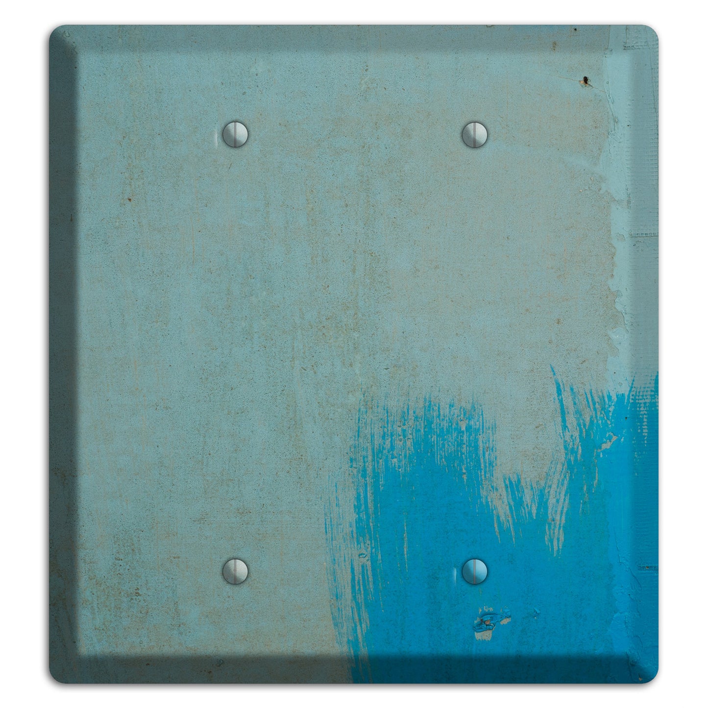 Blue Concrete 2 Blank Wallplate