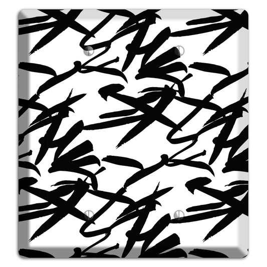 Ink Brushstrokes 2 2 Blank Wallplate